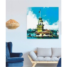 Limitless Design Dekoratif Flagpole Duvar Hd Baskı Kanvas Tablo