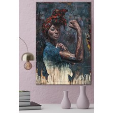Limitless Design Strong Woman Hd Baskı Kanvas Tablo