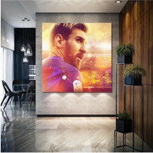 Limitless Design Lionel Messi Arjantin Barselona Futbol Hd Baskı Kanvas Tablo
