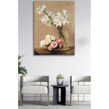 Limitless Design Hd Baskı Kanvas Tablo Resim Çiçek Temalı Dekoratif Duvar Tablosu