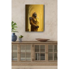 Limitless Design Kıyafet Giymiş Maymun Yağlı Hd Baskı Kanvas Tablo