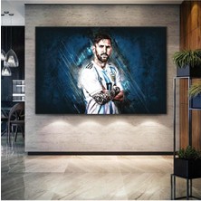 Limitless Design Lionel Messi Arjantin Futbol Art Hd Baskı Kanvas Tablo