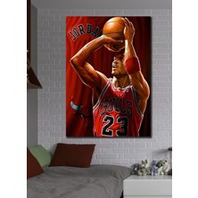 Limitless Design Efsane Basketbol Oyuncusu Michael Jordan Bulls Nba Hd Baskı Kanvas Tablo