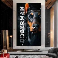 Limitless Design Dekoratif Doberman Hd Baskı Kanvas Tablo