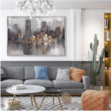 Limitless Design Yağlı Boya Görünümlü Soyut Tablo