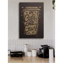 Limitless Design Cafeler Kahve Büfe Büfeler Için Abstract Trend Dekoratif Kanvas Canvas Tablo