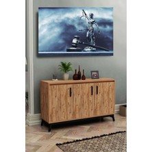 Limitless Design Özel Tasarım Adalet Terazi Hukuk Hd Kalite Hd Baskı Kanvas Tablo Ofis Şıklık Katın