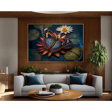 Limitless Design Kelebek Özel Tasarım Hd Kalite Dekoratif Hd Baskı Kanvas Tablosu