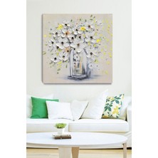 Limitless Design Papatyalar Hd Baskı Kanvas Tablo