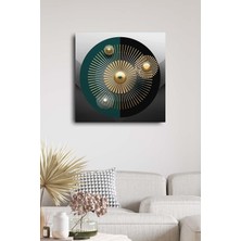 Limitless Design Hd Baskı Kanvas Tablo Baskılı Soyut Geometrik Şekiller ve Balıklar Ev Ofis Otel Dekor Hediyelik Tablo