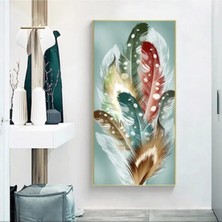 Limitless Design Dekoratif Feathers Hd Baskı Kanvas Tablo
