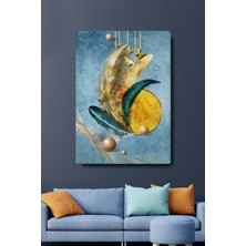 Limitless Design Dekoratif Soyut Tüy Sürreal Kanvas Duvar Tablosu 50X70 cm
