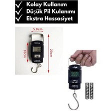 Portable Digital Scale 50 kg Kapasiteli El Tartısı Dijital Renkli LCD Ekranlı Kantar Terazi