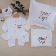 Mom And Design Tr 7 Parça Müslin Isimli Hastane Çıkışı