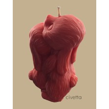Civetta Ogal Gül Kokulu Sincap Modeli Soyawax Mum