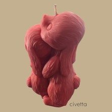 Civetta Ogal Gül Kokulu Sincap Modeli Soyawax Mum