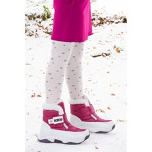 Kiko Kids Magic Cırtlı Kız Çocuk Kar Botu Mor - Beyaz