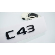 Dk Tuning C 43 Bagaj Gri Siyah Abs Yazı Logo Benz Ile Uyumlu