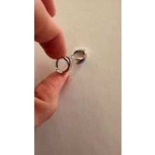 Lines Bijuteri Pavé Geçişli Halka Küpe