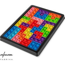 Zehazem Popitli Tetris Puzzle, 3D Building Blocks, Duyusal Oyuncak, Bpa Free, Yerli Üretim