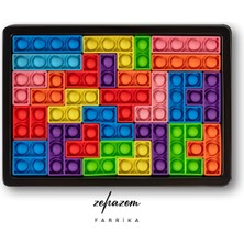 Zehazem Popitli Tetris Puzzle, 3D Building Blocks, Duyusal Oyuncak, Bpa Free, Yerli Üretim