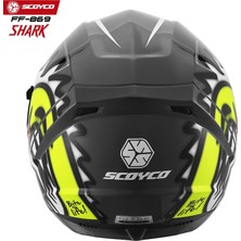 Scoyco Motosiklet Kaskı 869 Shark Tam Kapalı