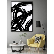Limitless Design Soyut Siyah Beyaz Hd Baskı Kanvas Tablo Salon Oturma Odası Için Dekoratif Özel Tasarım Dijital Baskı