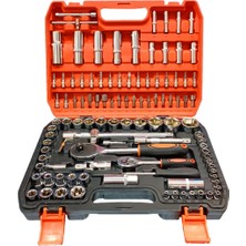 Tools NEW TOOLS 108 Pcs Crv Çeliği Profesyonel Lokma Takımı 1/2-1/4(108 Parça)