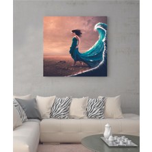 Limitless Design Dekoratif Pintura Mujer Ola Del Mar Duvar Hd Baskı Kanvas Tablo