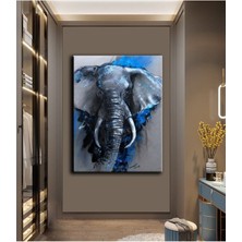 Limitless Design Yağlı Boya Efektli Şık Fil Tablosu F8|hd Baskı Kanvas Tablo