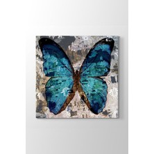 Limitless Design Eskitme Mavi Kelebek Tablosu
