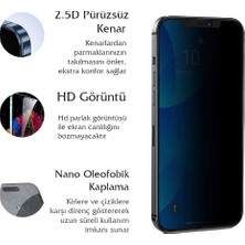 CepStok iPhone 16 Pro Max Ekran Koruyucu Hizalama Aparatlı Privacy Hayalet Tam Kaplayan Temperli Cam