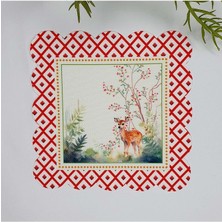 Deco Dekoratif Kenar Ceylan Desenli Lazer Kesim Kokteyl Peçetesi Yıkanabilir