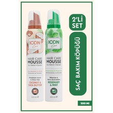 Icon Care Saç Bakım Köpüğü Coconut - Shea Butter - Rosemary - Mint 2'li Set