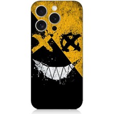 Teknomeg Apple iPhone 15 Pro Max Uyumlu Karanlık Gülüş  Desenli Silikon Kılıf