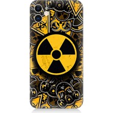 Teknomeg Apple iPhone 12 Uyumlu Nükleer Sembol  Desenli Silikon Kılıf