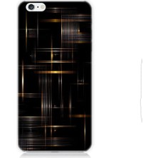 Teknomeg Apple iPhone 6 Plus Uyumlu Soyut Çizgiler  Desenli Silikon Kılıf