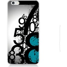 Teknomeg Apple iPhone 6 Uyumlu Sayısal Karmaşa  Desenli Silikon Kılıf