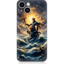 Teknomeg Apple iPhone 14 Plus Uyumlu Poseidon Gücü  Desenli Silikon Kılıf