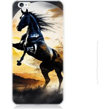Teknomeg Apple iPhone 6 Plus Uyumlu Şaha Kalkmış At  Desenli Silikon Kılıf