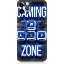 Teknomeg Apple iPhone 12 Pro Uyumlu Gaming Zone  Desenli Silikon Kılıf