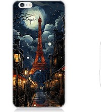 Teknomeg Apple iPhone 6 Uyumlu Paris Sokakları  Desenli Silikon Kılıf