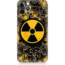 Teknomeg Apple iPhone 12 Pro Uyumlu Nükleer Sembol  Desenli Silikon Kılıf