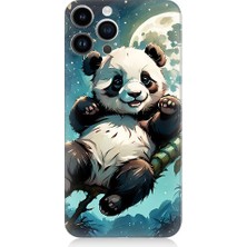 Teknomeg Apple iPhone 13 Pro Uyumlu Bambu Pandası  Desenli Silikon Kılıf