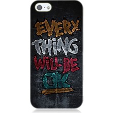 Teknomeg Apple iPhone 5 Uyumlu Ay ve Ağaç  Desenli Silikon Kılıf