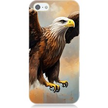 Teknomeg Apple iPhone 5 Uyumlu Kartal Uçuşu  Desenli Silikon Kılıf