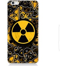 Teknomeg Apple iPhone 6 Uyumlu Nükleer Sembol  Desenli Silikon Kılıf