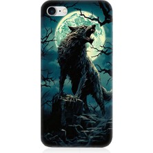 Teknomeg Apple iPhone 7 Uyumlu Karanlık Canavar  Desenli Silikon Kılıf