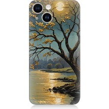 Teknomeg Apple iPhone 13 Uyumlu Gece Gölü  Desenli Silikon Kılıf