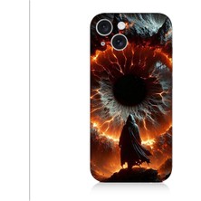 Teknomeg Apple iPhone 15 Plus Uyumlu Ateş Çemberi  Desenli Silikon Kılıf